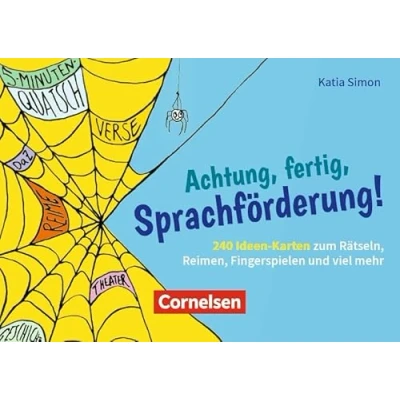 Abbildung von Achtung, fertig, Sprachförderung!: 240 Ideen Karten zum Rätseln, Reimen, Fingerspielen und viel mehr