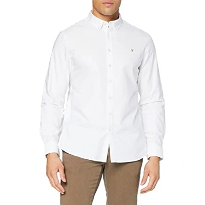 Abbildung von Farah Brewer Hemd, Herren, Größe: Large, White