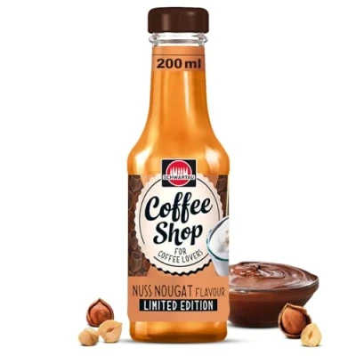 Abbildung von Schwartau Coffee Shop Nuss Nougat, Kaffeesirup zum Verwirklichen, Pimp your Coffee, 200ml