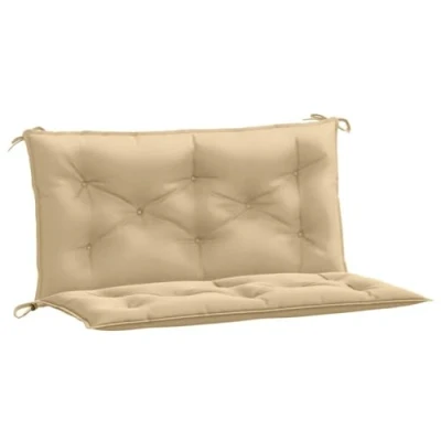 Abbildung von vidaXL Sitzauflage Gartenbank Auflagen 2 Stk. Melange Beige 100x50x7 cm Stoff, (1 St)