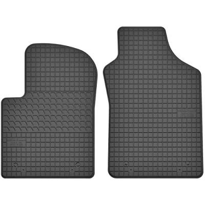 Abbildung von edecor Gummifussmatten Automatten Gummimatten Gummi Fußmatten für FIAT Abarth 595 ab Bj. 2007 VORNE