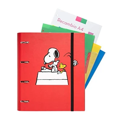 Abbildung von Grupo Erik Ringbuch Snoopy Ordner Set mit Trennblättern
