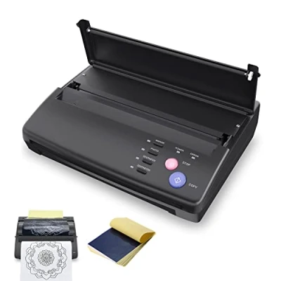 Abbildung von LIUMATE Tattoo Transfer Maschine Stencil Drucker mit 20pcs A4 Transferpapier, Thermal Printer Kopierer Thermodrucker Maker
