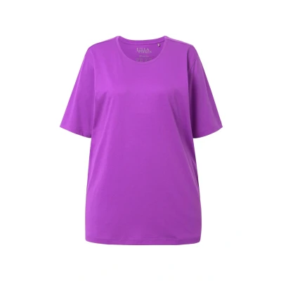 Abbildung von Ulla Popken Tshirt basic, Damen, Größe: 50/52, Classic purple