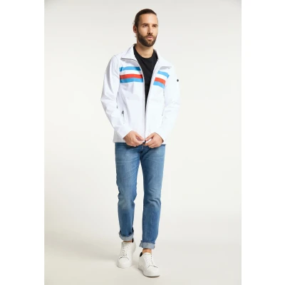 Abbildung von DREIMASTER Maritim Herren Funktionsjacke XL / Weiß Retro Blau 94% Polyester 6% Elasthan