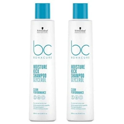 Abbildung von Schwarzkopf 2x Bonacure Moisture Kick Shampoo je 250 ml = 500