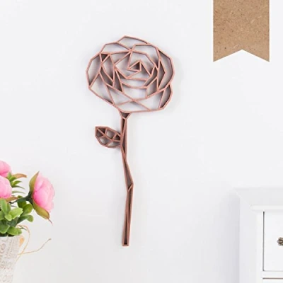 Abbildung von KLEINLAUT 3D Origami, Rose, 7,9 x 20 cm (M), Natur (Holz)