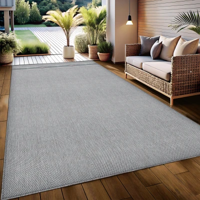 Abbildung von Home affaire Läufer &quot;Anna&quot;, rechteckig, 3 mm Höhe, Outdoor geeignet, Sisal Optik, Wetterfest &amp; UV beständig, Wendeteppich
