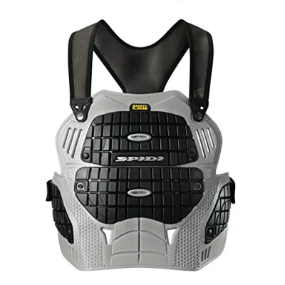 Abbildung von SPIDI Z157S 083 Motorrad Brust Protektor Thorax Warrior, Größe : O/S, Grau, Grey/Black
