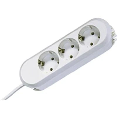Abbildung von Bachmann 2342423 SMART Steckdosenleiste 3x Schutzkontakt, genietet, weiss, 5,0 m