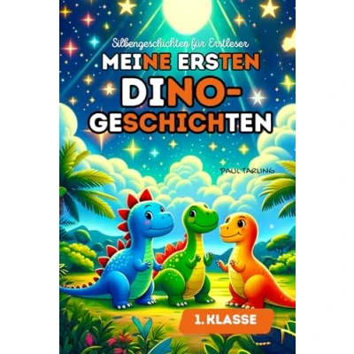 Abbildung von Silbenbuch 1. Klasse Meine ersten Dinogeschichten: Spannende und abenteuerliche Silbengeschichten: Für Erstleser Kinder, Jungen Mädchen ab 6 Jahren (Erstlesebuch Klasse)