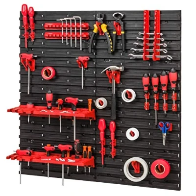 Abbildung von PAFEN Lagersystem 772x780mm Stapelboxen Wandregal Schüttenregal 36 Halterungen, 2 x Fächer