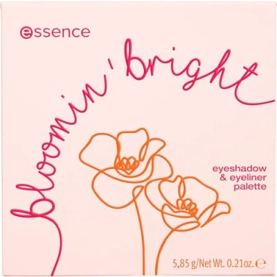 Abbildung von Essence Lidschatten palette bloomin&#039; bright eyeshadow &amp; eyeliner