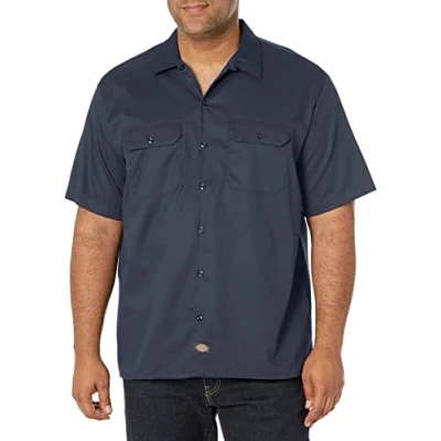 Abbildung von Dickies Herren Arbeitsshirt Flex Twill Kurzarm, Dunkles Marineblau, XX Large