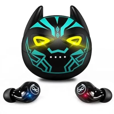 Abbildung von AMAFACE Gaming Bluetooth Kopfhörer, Kabellos in Ear Kopfhörer 5.1 Wireless Earbuds mit Stereoklang,32H Spielzeit Ohrhörer Dual Mikrofon wasserdichter IPX5 Touch Steuerung Cool LED
