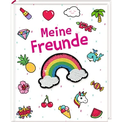 Abbildung von Freundebuch Funny Patches Meine Freunde: mit Wendepailletten Patch