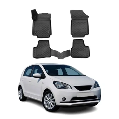 Abbildung von OMAC 7599444 1 Fußmattensatz Gummi, TPE (thermoplastischer Elastomer) 4 schwarz SEAT: Mii