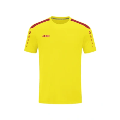 Abbildung von JAKO Kinder Trikot Power (Kurzarm), Citro/Rot, 140