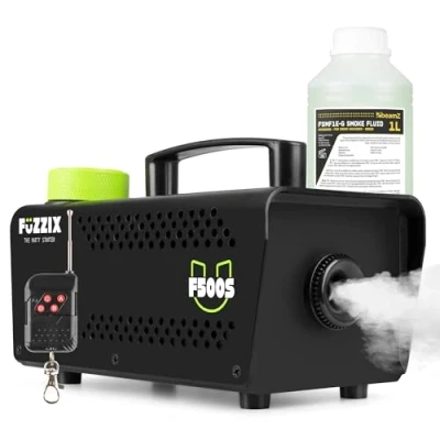Abbildung von Fuzzix F500S Party Nebelmaschine mit 1L Nebelfluid, inkl. Fernbedienung 500W