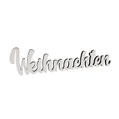 Abbildung von Melis deko Schriftzug Weihnachten Weihnachts aus Holz in weiß 20cm
