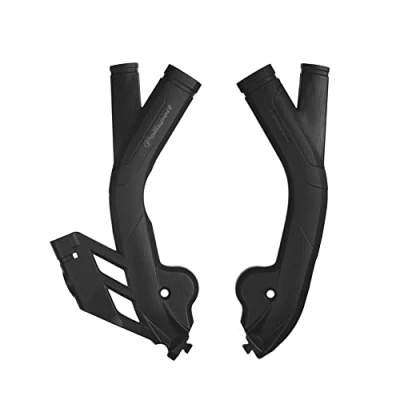 Abbildung von POLISPORT 8473500001 Unterfahrschutz Set aus strapazierfähigem, schlagfestem Kunststoff kompatibel mit Motorrädern BETA in Farbe schwarz