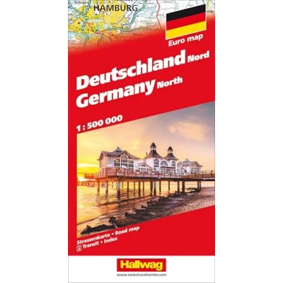 Abbildung von Hallwag Strassenkarte Deutschland Nord 1:500.000: Inkl. Transitpläne, Ortsverzeichnis und Reiseinformationen (Hallwag Strassenkarten)
