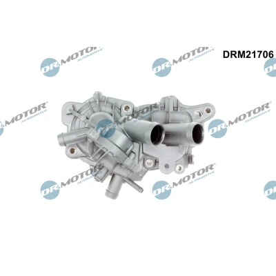 Abbildung von DR.MOTOR AUTOMOTIVE DRM21706 Wasserpumpe mit Dichtung Thermostat VOLKSWAGEN: Golf 7 Schrägheck, Variant, Polo V Schrägheck