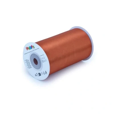 Abbildung von Satinband 100mm x 10m Rolle FARBAUSWAHL in 3/6/12/25/38/50/75/100mm farbecht &amp; waschbar Schleifenband für Hochzeit Geschenkband zum Verpacken Dekorieren Basteln Kupfer 785