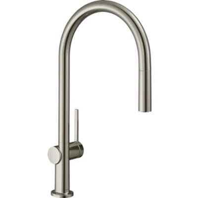 Abbildung von hansgrohe Talis M54 Küchenarmatur 210 1jet mit Auszug, Stahl