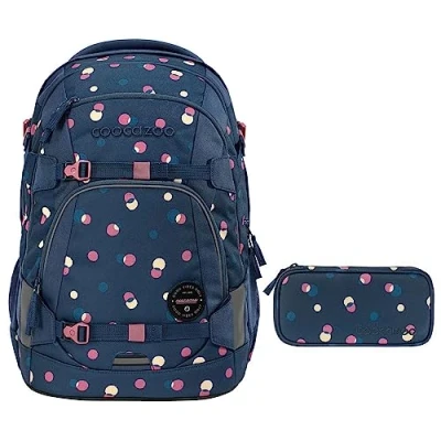 Abbildung von coocazoo Schulranzen Schulrucksack Set MATE Bubble Dreams 2 teilig (Rucksack, Mäppchen), ergonomisch, reflektiert, Körpergröße: 135 180 cm