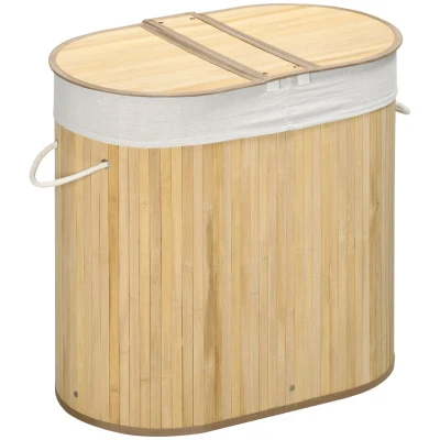Abbildung von HOMCOM Wäschekorb mit herausnehmbaren Wäschebank (Set, 1 St., Wäschekorb), 100 Liter