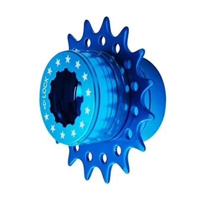 Abbildung von Cervus Single Speed Fixie Kassette für das Fahrrad, Conversion Kit kompatibel, Shimano 16T, Farben (Blau)