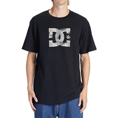 Abbildung von DC Shoes STAR FILL TEES Unisex Tshirt print, Größe: Medium, Black/cloud cover