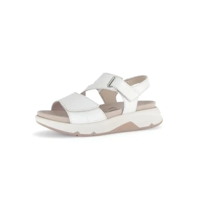 Abbildung von Gabor Plateausandalette, Damen, Größe: 37, Bianco oro Schuhe