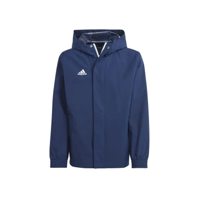 Abbildung von adidas Performance Entrada ALL Weather Unisex Regenjacke / wasserabweisende Jacke für Kinder, Größe: 116, Team navy blue