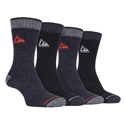 Abbildung von Storm Bloc 4er Pack Herren Atmungsaktiv Antiblasen Polsterung Wandersocken (39/45, SBMS033BLK)