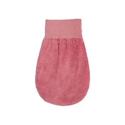 Abbildung von KraftKids Strampelsack Cord Breitcord Rosa für den Herbst/Winter aus Musselin Baumwolle und warmen Fleece in zwei Größen erhältlich