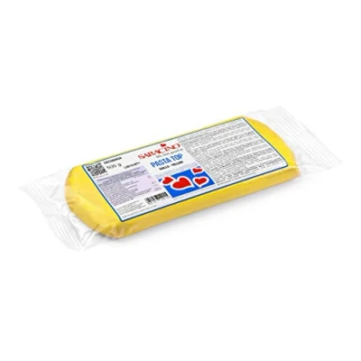 Abbildung von Saracino Fondant Top Gelb Zum Eindecken 500 g Made In Italy