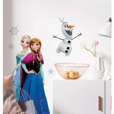 Abbildung von Komar Wandtattoo &quot;Wandtattoo Frozen Sisters Größe 50 x 70 cm&quot;, (8 St.), Hochwertige Selbstklebefolie ohne Phthalate