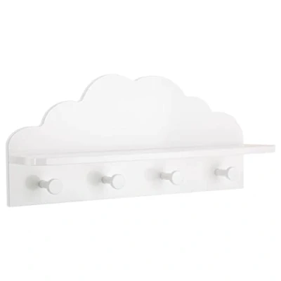 Abbildung von Atmosphera Kleiderhaken für Kinder Wolke Weiß 22 x 48 cm