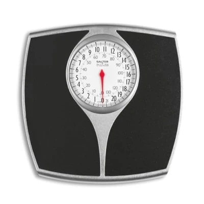 Abbildung von Salter 148 BKSVDR Mechanische Badzimmerwaage Analog Personenaage, 136kg Max Kapazität, Leicht Lesbar Große Anzeige, Antirutsch Plattform, Batterie Frei, Genaues und Präzise Wiegen kg/st/lbs