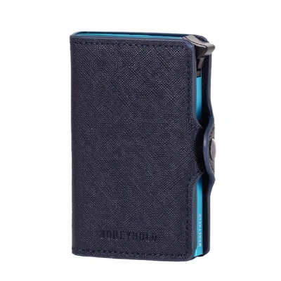 Abbildung von Moneyhold PER DA Visita Geldbörse, Größe: One Size, Blu saffiano
