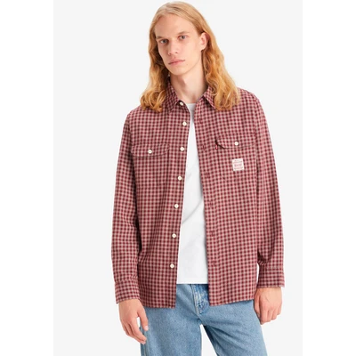 Abbildung von Levi&#039;s® Langarmhemd CLASSIC WORKER WORKWEAR REDS mit 2 verschließbaren Brusttaschen