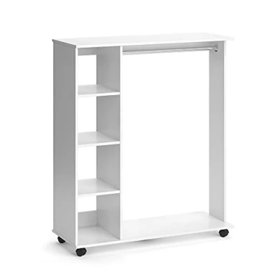 Abbildung von Vicco Garderobe Aufbewahrungsregal Kleiderstange COSMO Weiß (kein Set)