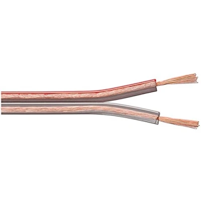 Abbildung von Goobay 15018 Lautsprecherkabel 2x0,75mm² CCA Litze / Boxenkabel Audio Kabel Meterware Speaker Cable Litzenkabel Audiokabel Subwoofer Transparent 100m