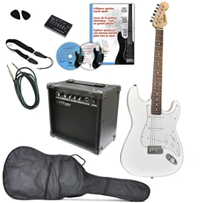 Abbildung von Clifton E Gitarre Gitarren Set, 10 teilig, Komplettset