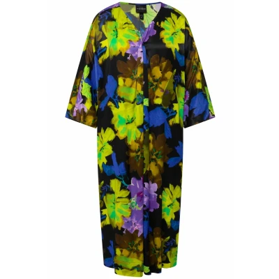 Abbildung von Ulla Popken Freizeitkleid, Damen, Größe: 50/52, Schwarz