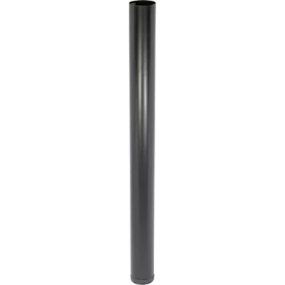 Abbildung von WAGNER Möbelbein/Tischbein/Möbelfuß/Systemrohr TENO Ø 60 x 710 mm, individuell mit System und QuickClick kombinierbar, Stahl pulverbeschichtet schwarz, Tragkraft 50 kg 12301001