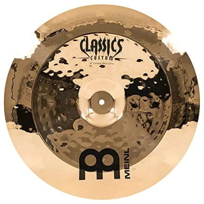 Abbildung von Meinl Cymbals Classics Custom Extreme Metal China — 18 Zoll (Video) Schlagzeug Becken (45,72cm) B12 Bronze, Brilliantes Finish (CC18EMCH B)