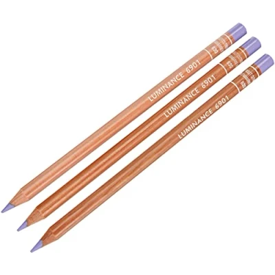 Abbildung von Caran d&#039;Ache Luminance Colour Pencil Artist Farbstifte Bleistift/ 3 Stück/Pack Farbe: 630 Ultamarine Violet (6901.630)